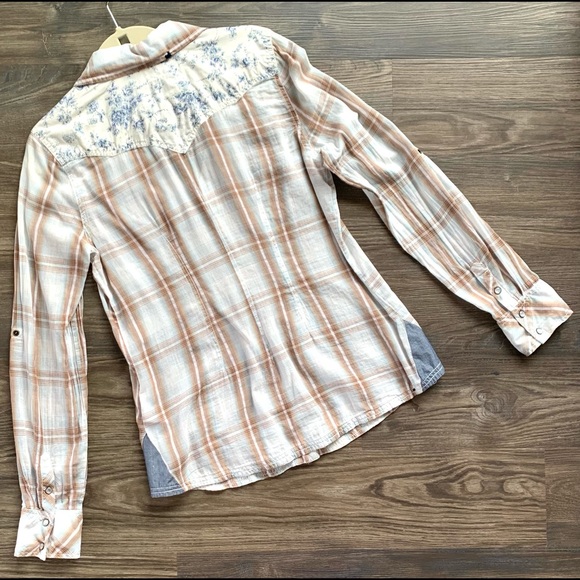 😍 GUESS Los Angeles Button Down Long-sleeve Shirt - Picture 8 of 10